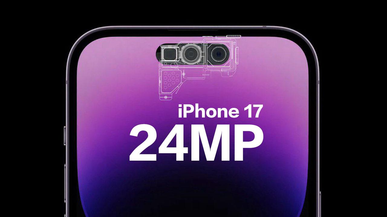 iphone 17 24mp front lens upgrade rumor