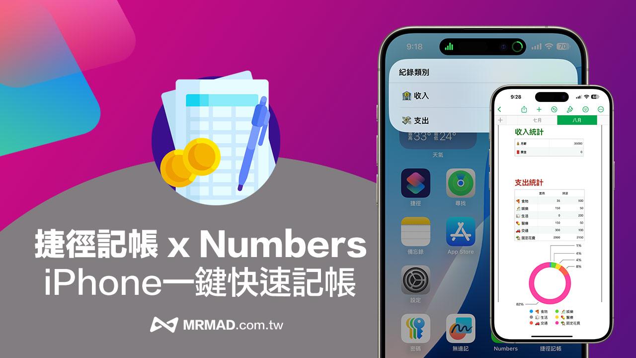 Siri捷徑記帳教學：結合Numbers捷徑記帳準掌握每一筆花費