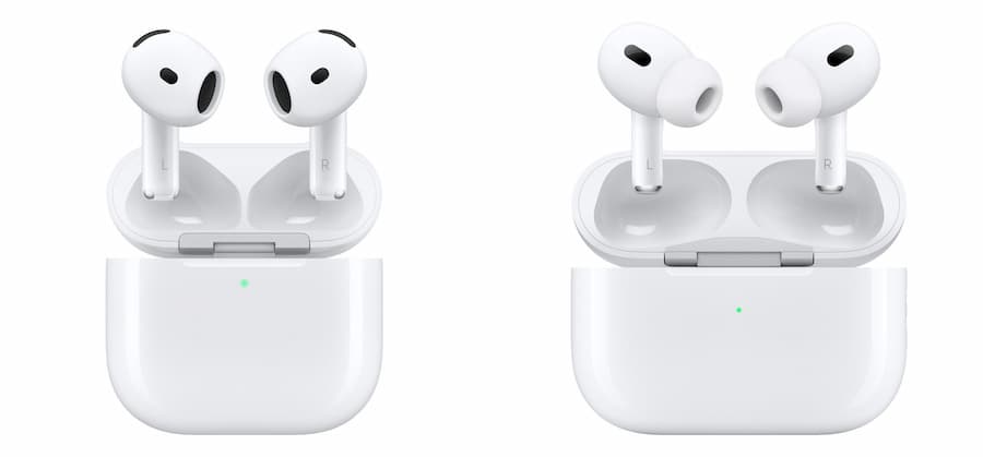 AirPods 4 和 AirPods Pro 2 外觀和充電盒差異