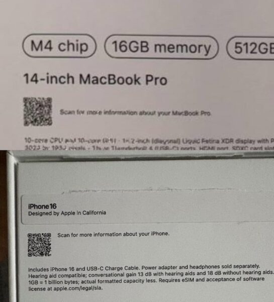 新MacBook Pro M4 外盒標籤曝光規格和顏色細節 - 瘋先生
