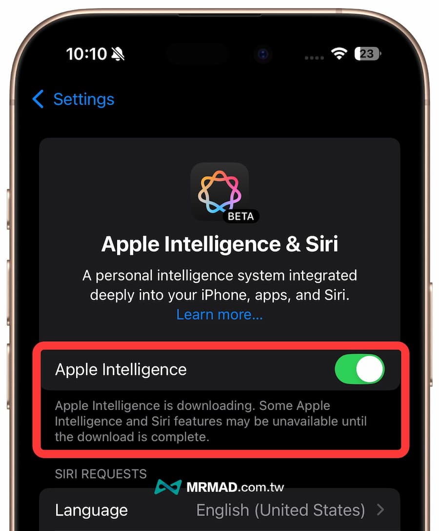 iOS 18.1 Siri 動畫無法顯示