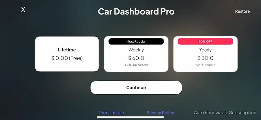 領取《Car Dashboard》限時免費終身版方式