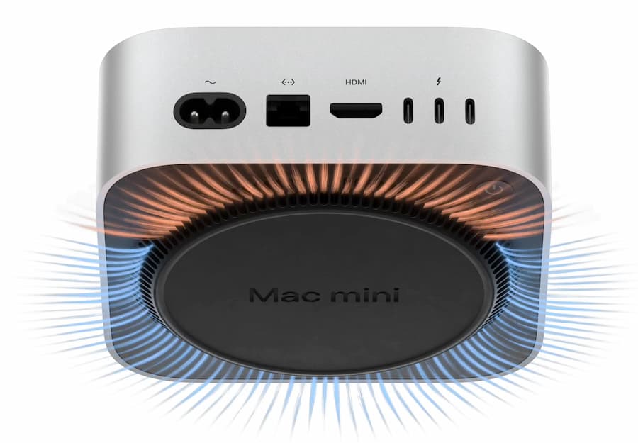 M4 Mac mini 搭載全新散熱系統