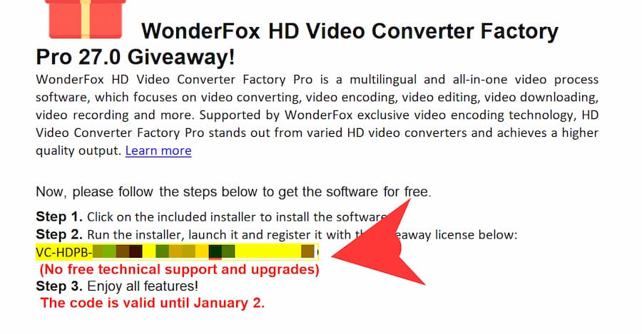 WonderFox 2024 聖誕節限免正版序號如何取得 3