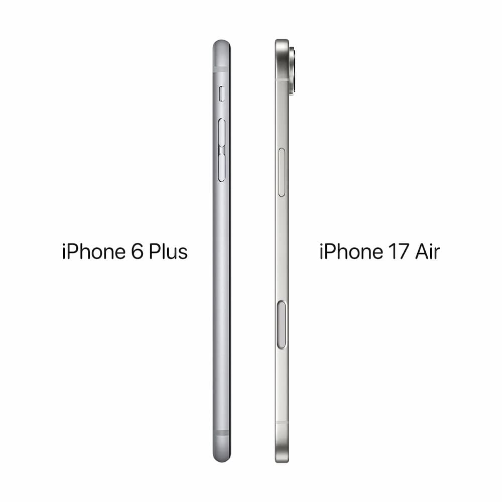 iphone 17 air vs iphone 6 plus