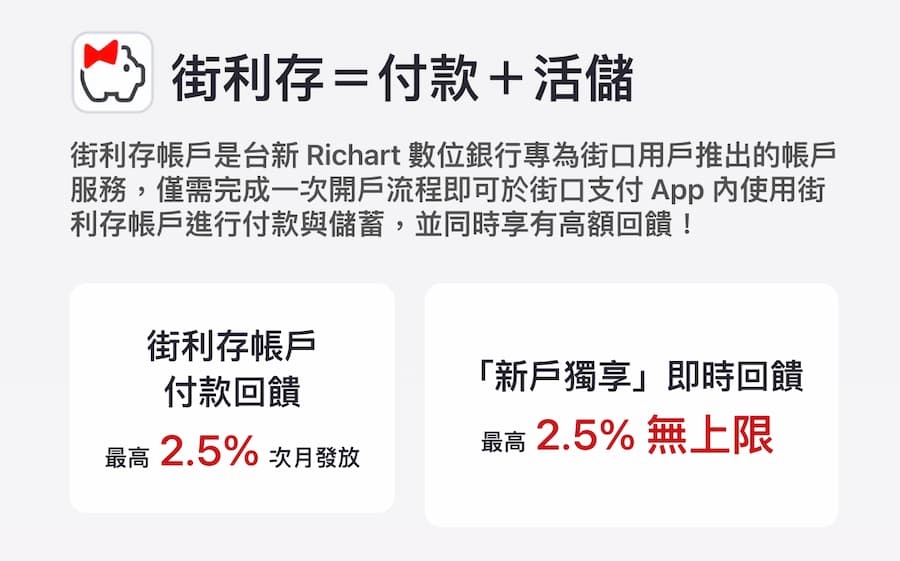 Apple付款綁定街口支付優惠回饋