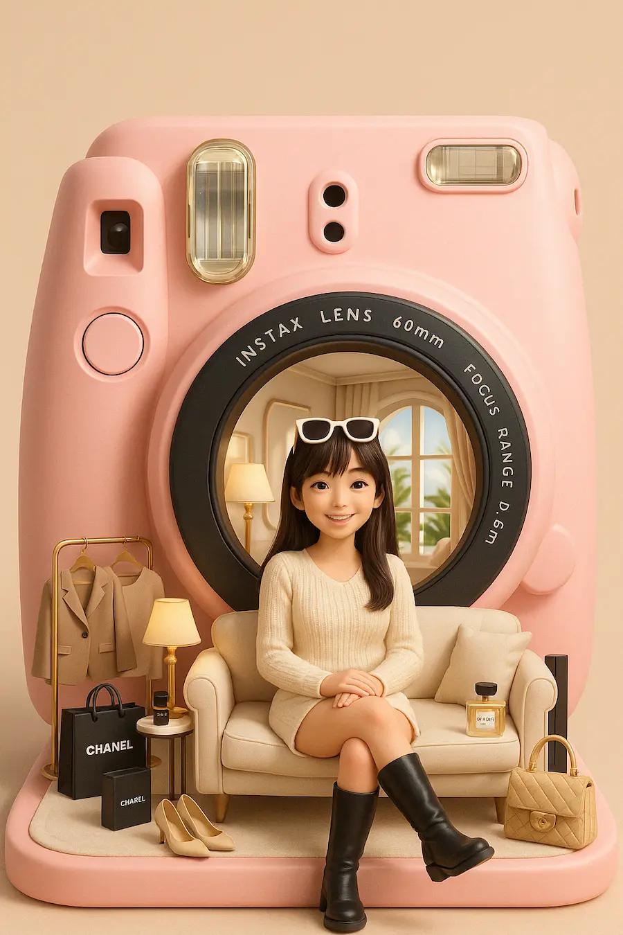 拍立得3D數位公仔模型指令