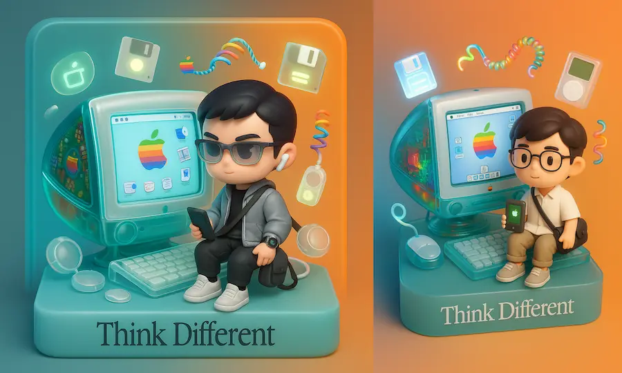 3D立體iMac場景公仔