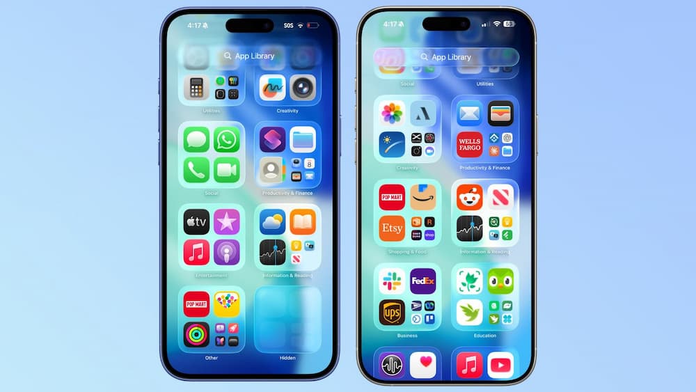 apple ios 26 liquid glass transparency reduction a8