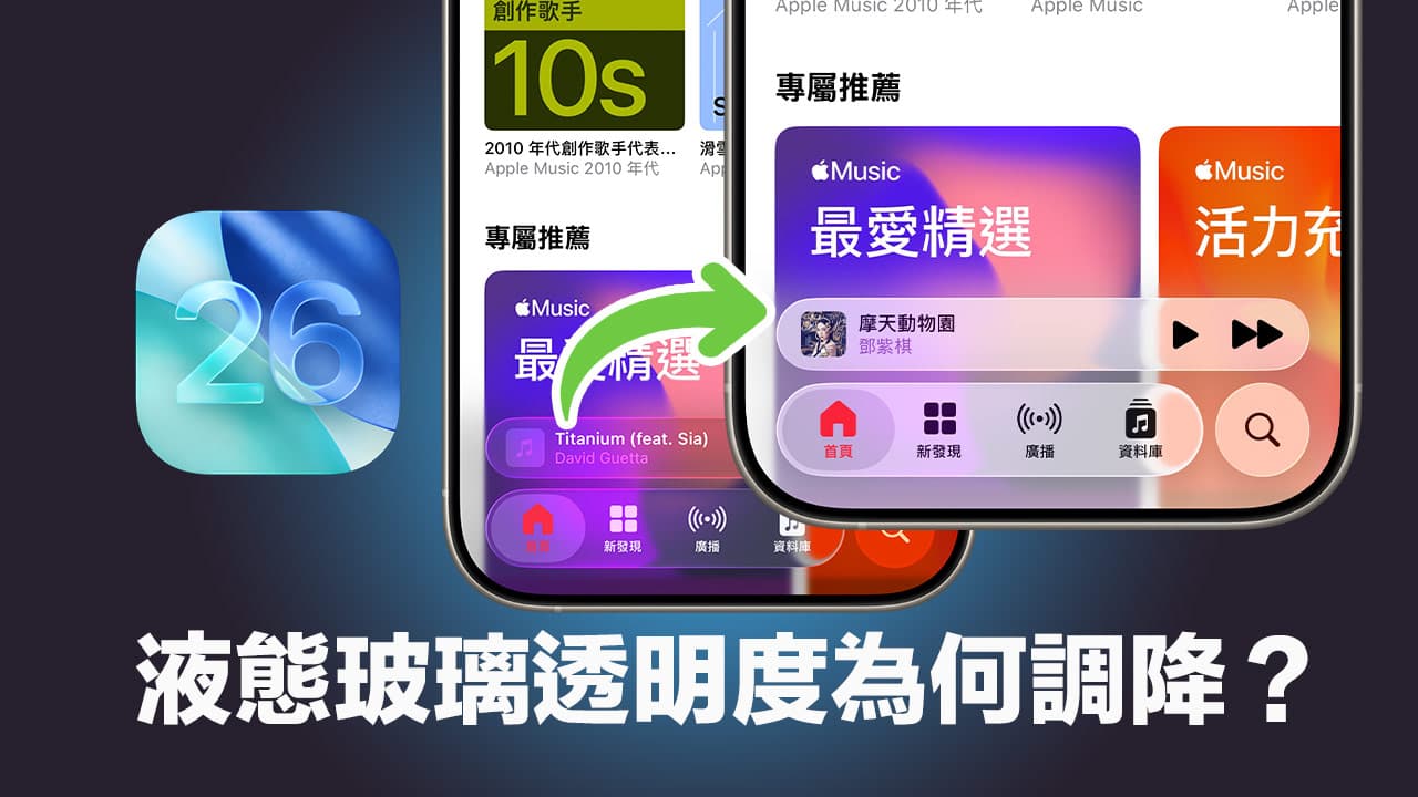 apple ios 26 liquid glass transparency reduction