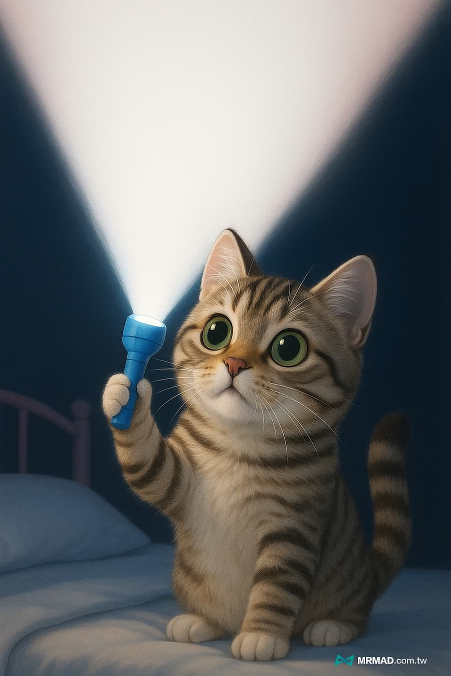 如何用ChatGPT指令製作手電筒桌布圖片 4