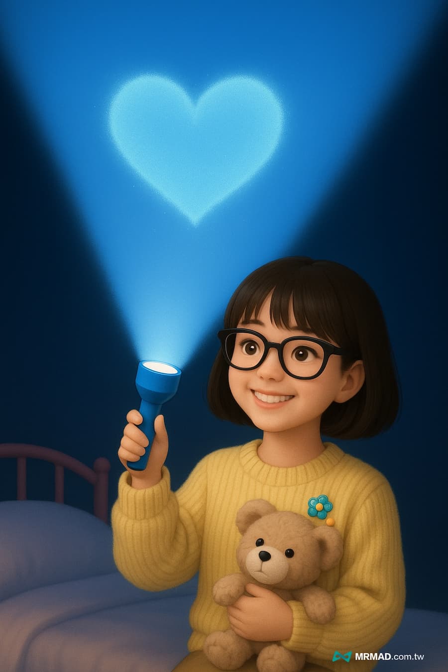 如何用ChatGPT指令製作手電筒桌布圖片 7