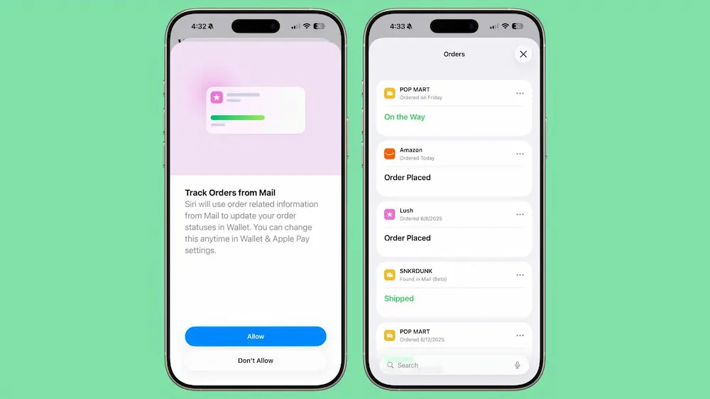 iOS 26錢包訂單追蹤：整合購物資訊，自動更新配送狀態