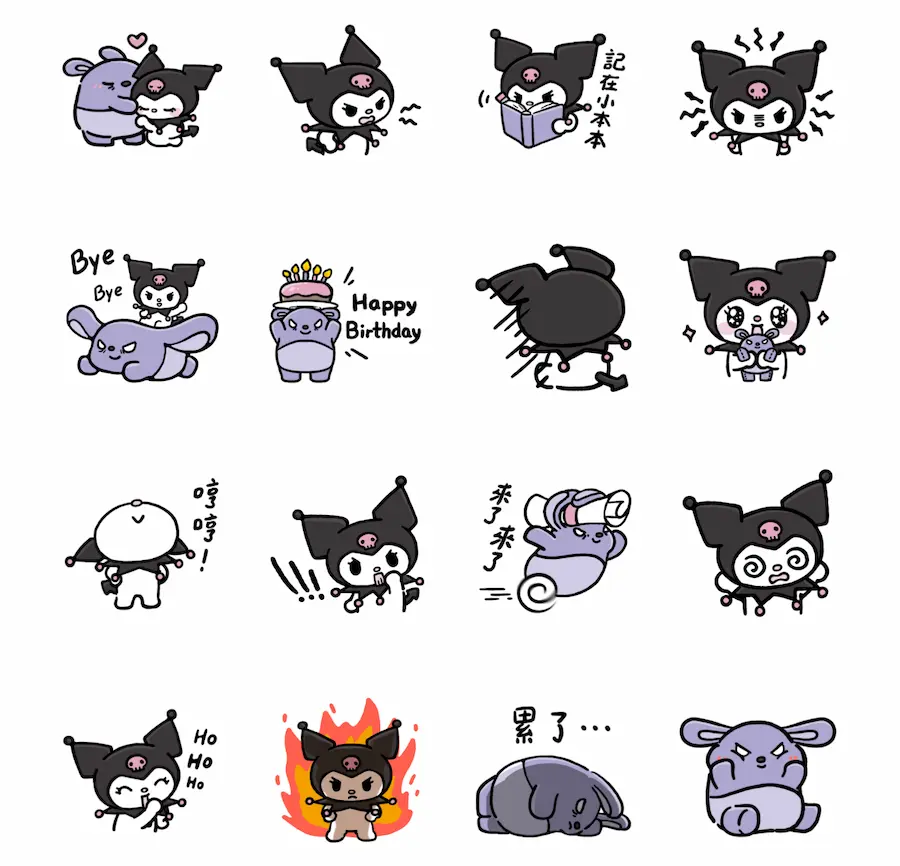 酷洛米 × 旋轉甜不辣 巴庫也壞特典貼圖