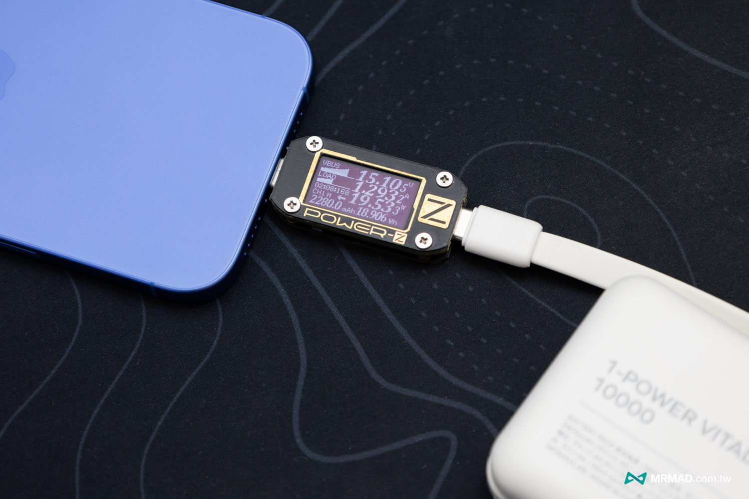 實測充電數據Momax IP138TW 行動電源效率4