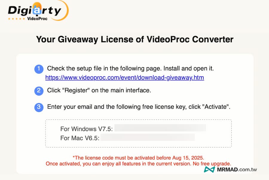 VideoProc Converter AI限時免費領取（2025）1