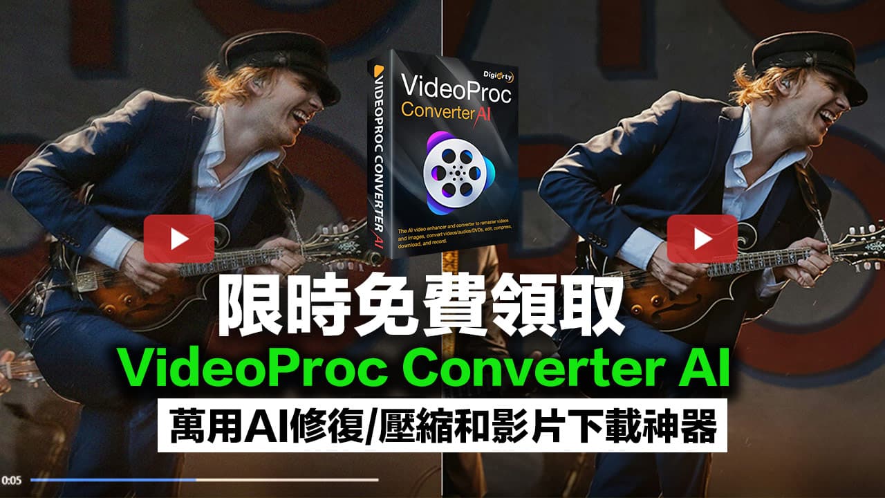 videoproc converter ai free license limited time