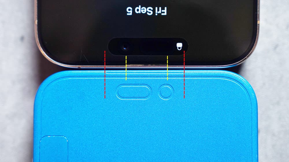 保護貼證實iPhone 17 Pro動態島尺寸縮窄,一文比較新舊機型差異 4