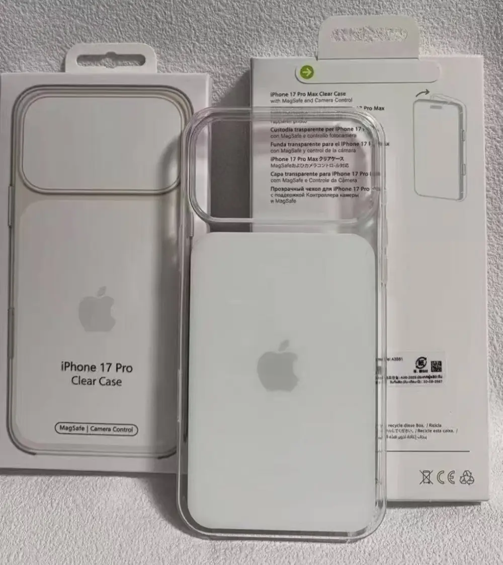 apple iphone 17 pro clear case new design a2