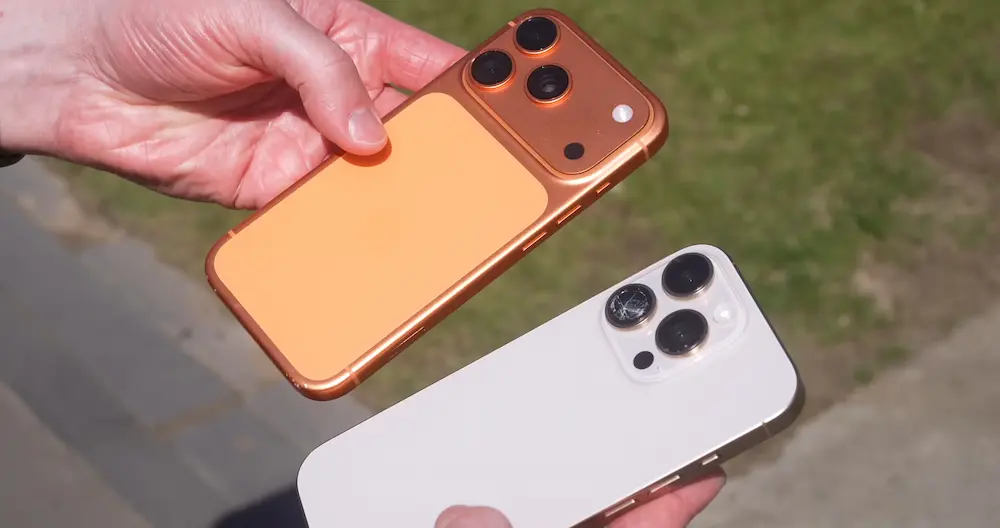 apple iphone 17 pro drop test a2