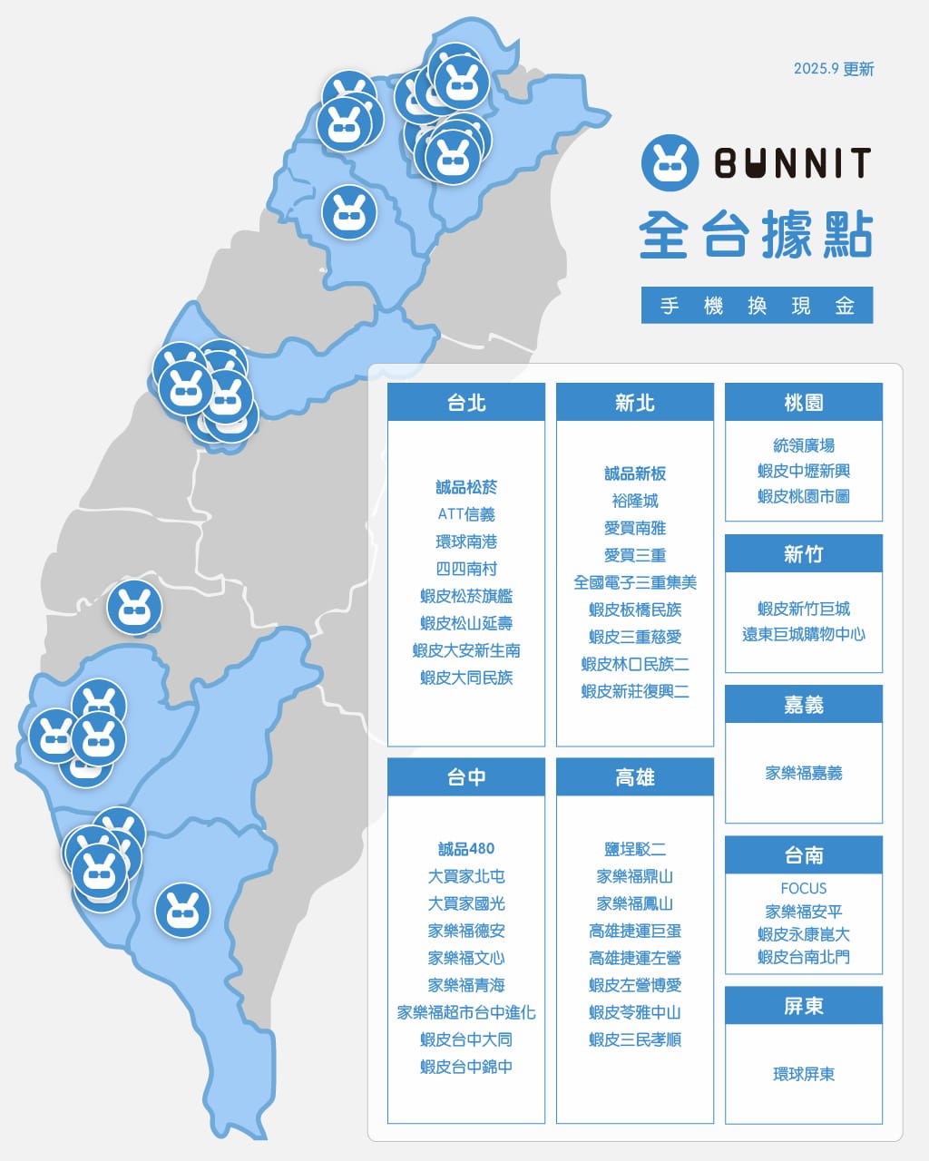 BUNNIT手機回收合作地點商家2
