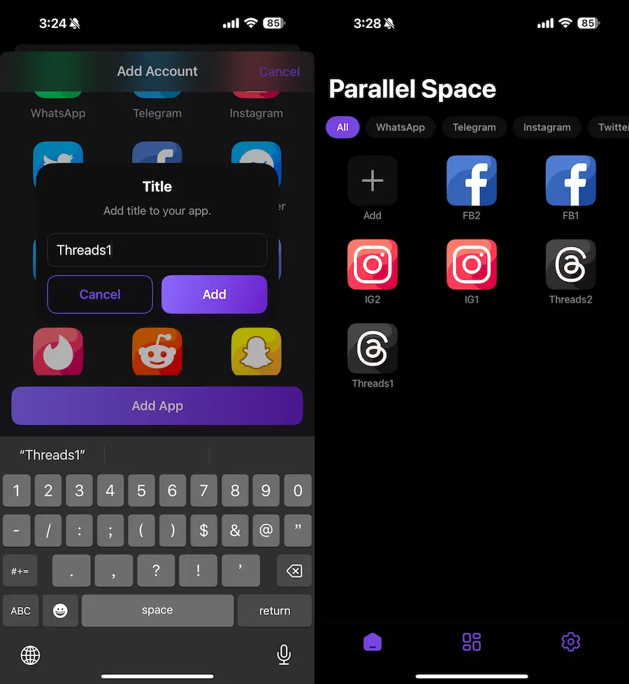 IG/FB雙開iOS APP工具《Dual Space Parallel App Cloner》使用技巧 2
