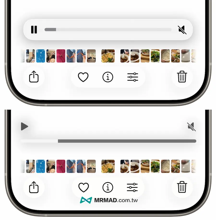 照片APP影片播放調整