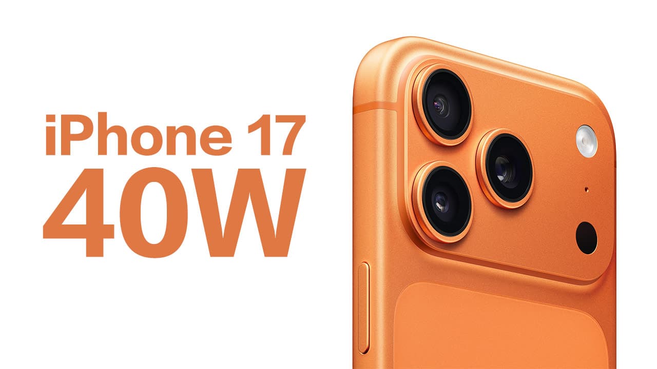 iphone 17 40w fast charge speed apple new charger tech