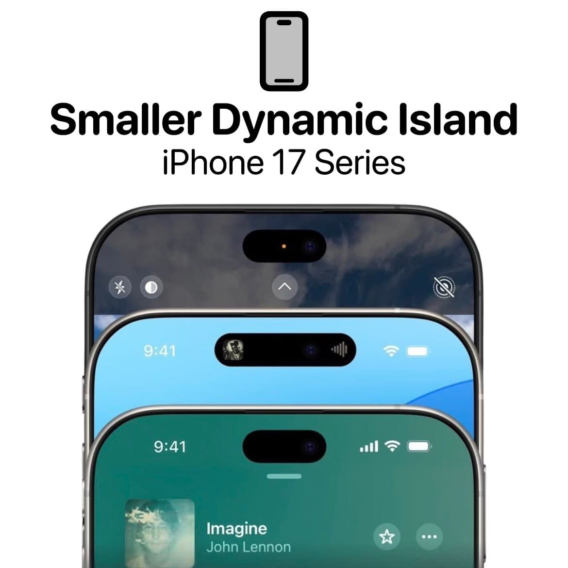 保護貼證實iPhone 17 Pro動態島尺寸縮窄,一文比較新舊機型差異 6