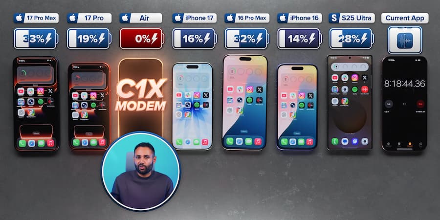 iPhone 17 Pro Max電池續航力優於三星，多款續航排行榜單出爐 2