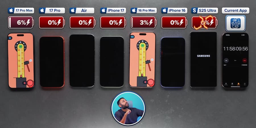 iPhone 17 Pro Max電池續航力優於三星，多款續航排行榜單出爐 3