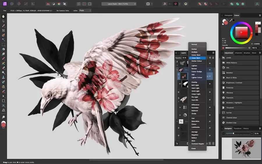 Affinity Photo：媲美Photoshop專業影像後製工具