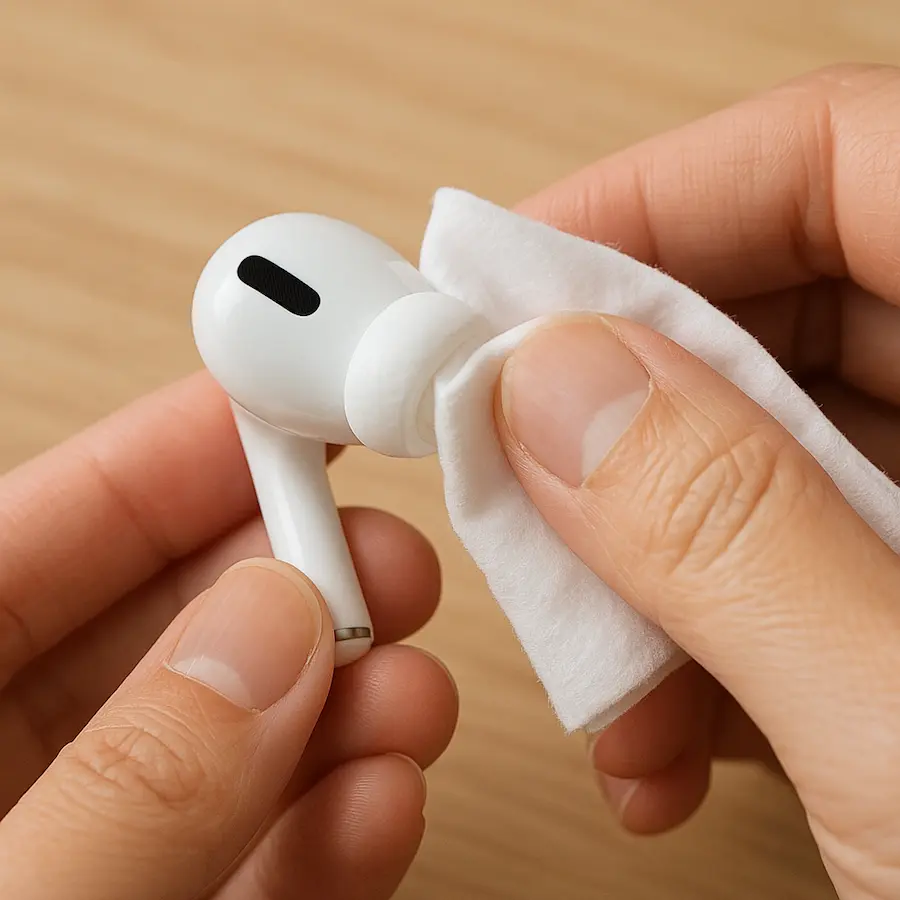 Apple官方推薦AirPods Pro耳機本體清潔流程