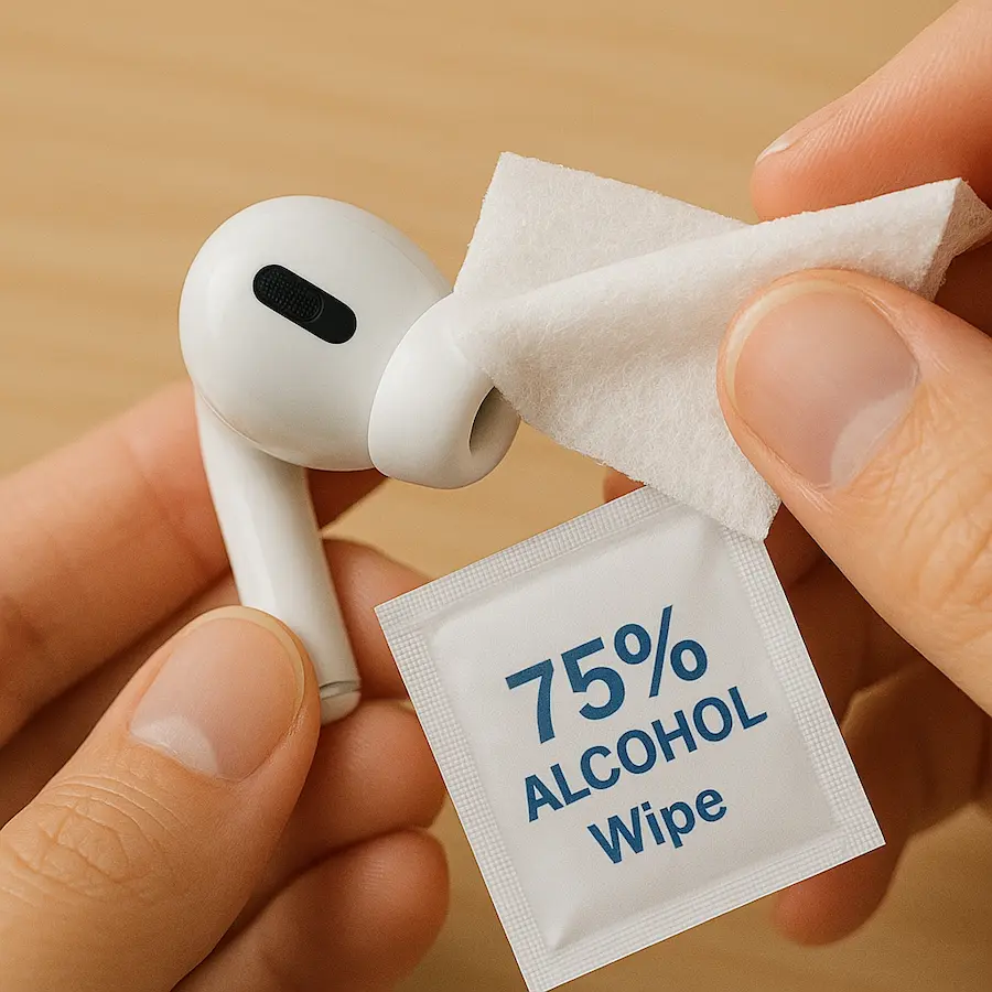 Apple官方推薦AirPods Pro耳機本體清潔流程 2