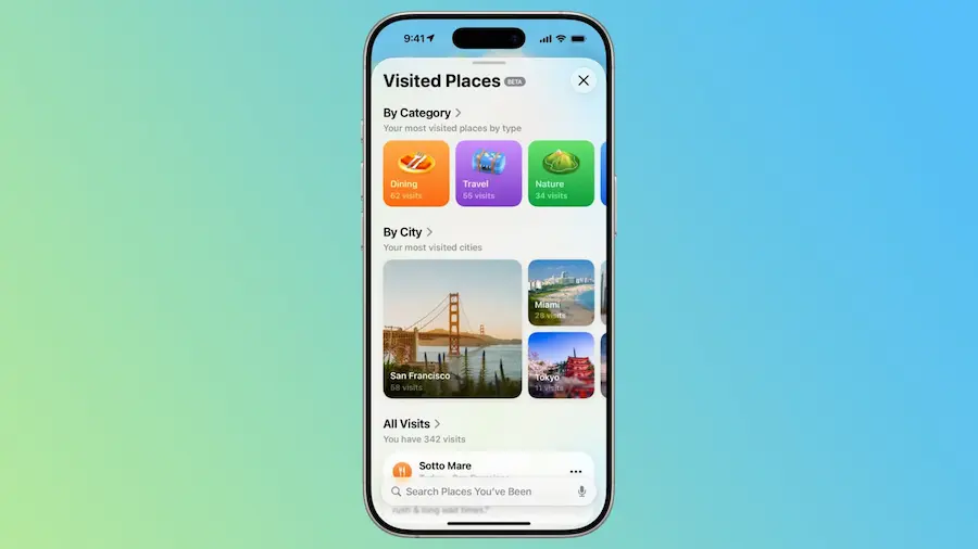 什麼是Apple地圖造訪過的地點