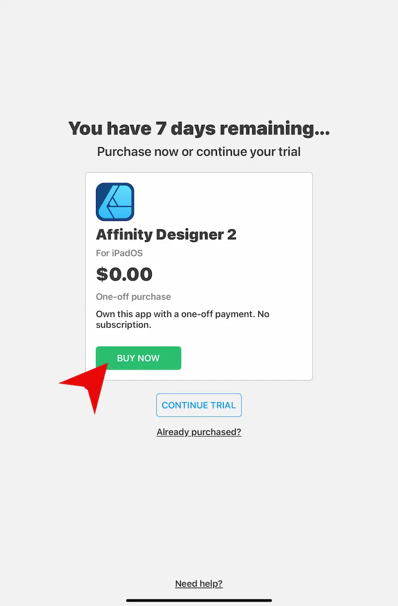 iPad Affinity Designer 2限時免費終身版下載領取技巧 1