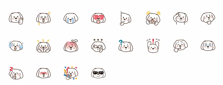 聯邦小白表情貼 初登場!