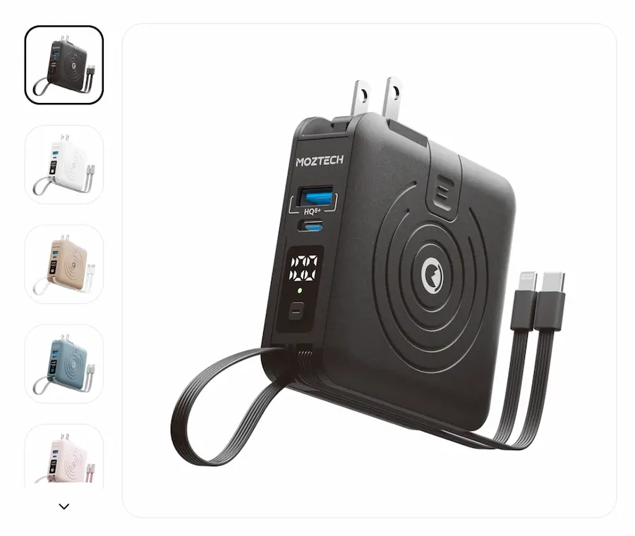 墨子科技行動電源召回型號 萬能充Pro 多功能五合一行動電源