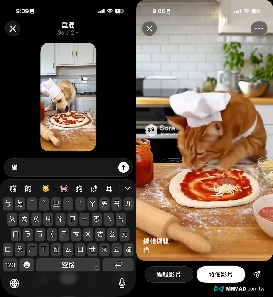 透過其他人Sora影片再次創造生成 1