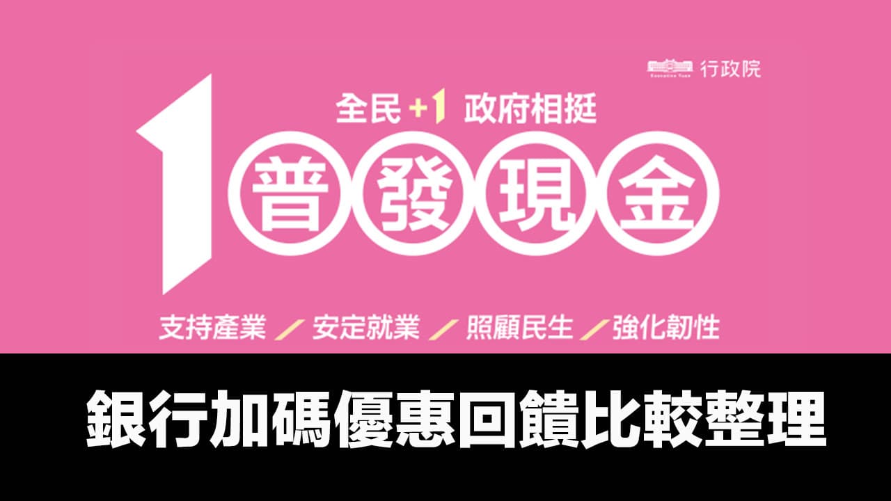 普發一萬銀行加碼活動比較！19家銀行優惠差異和三大類推薦