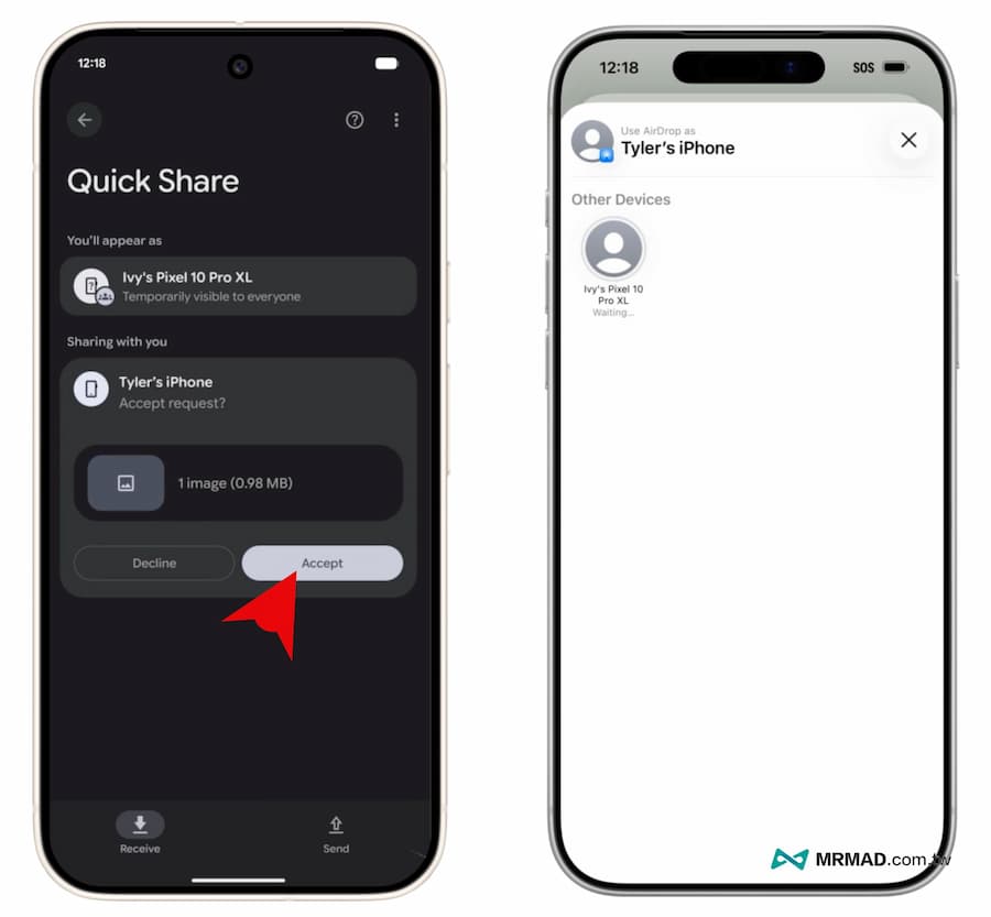 iPhone AirDrop快速分享給Android設備方法 2