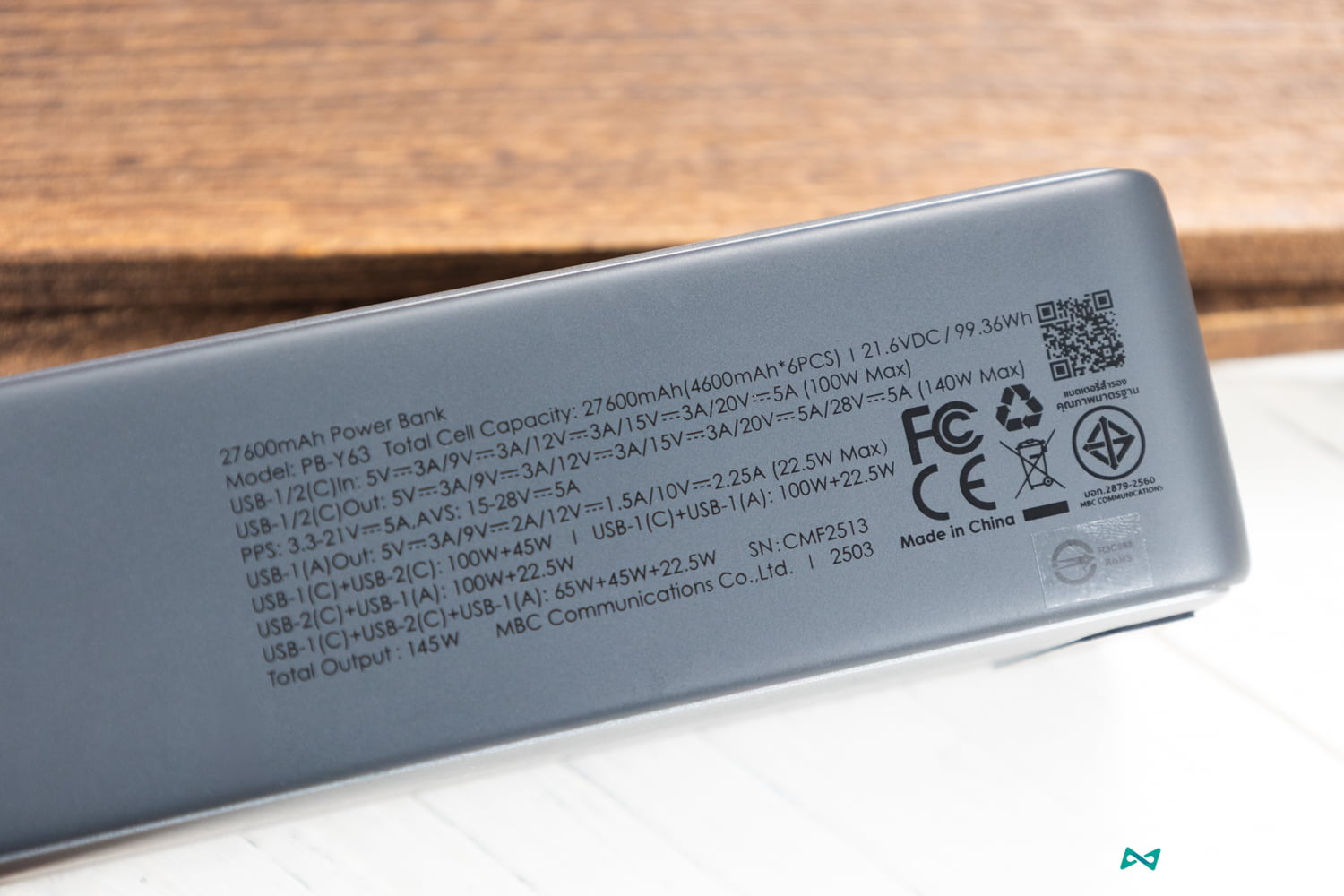 AUKEY PB-Y63 評價 27600mAh 140W PD快充7