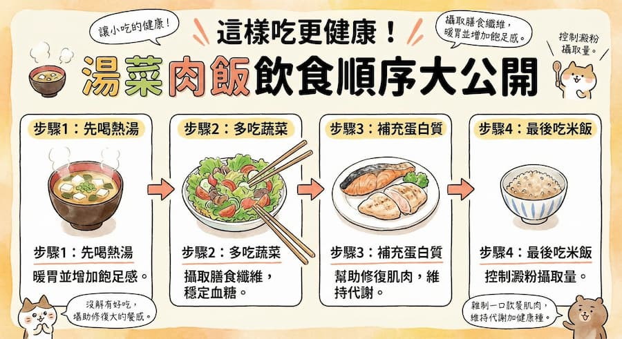 手繪雜誌風格分解說明圖