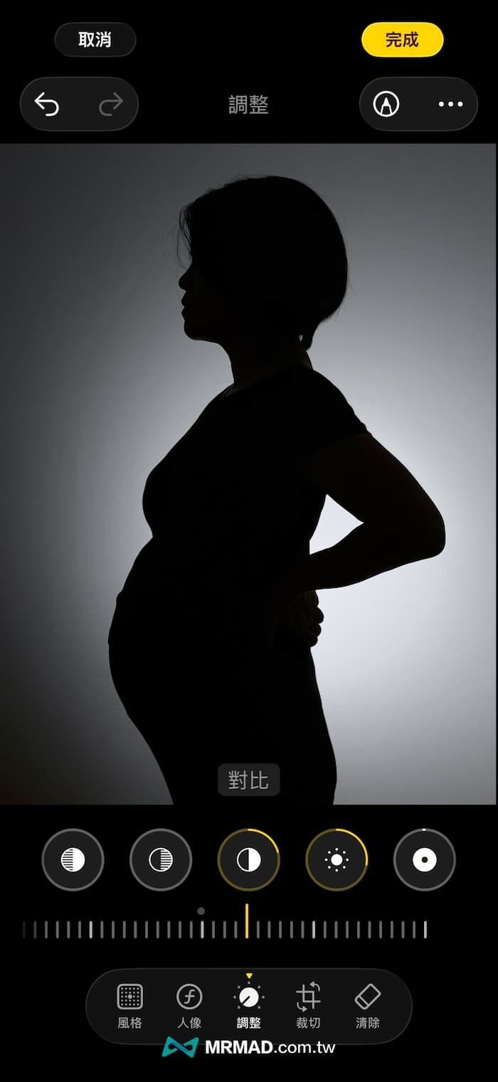 如何用Android或iPhone手機拍孕婦寫真剪影照技巧 4