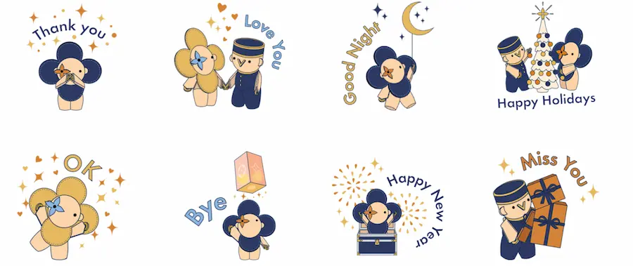 路易威登佳節限定貼圖​