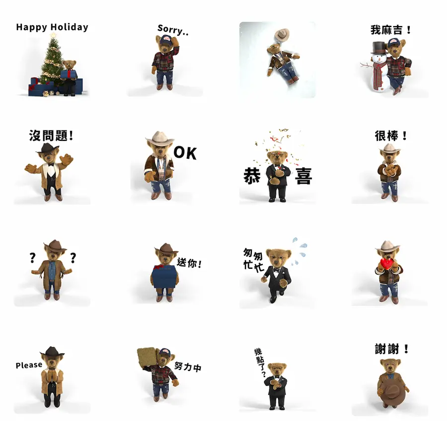 Ralph Lauren Polo Bear Holiday 限定貼圖