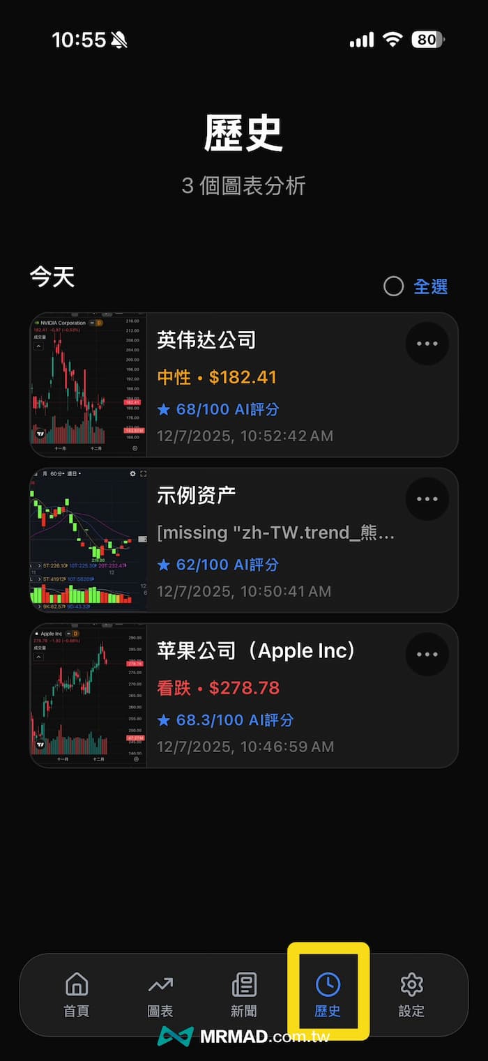 AI股票分析工具APP《Profit AI trading: Signals bot》怎麼用 10