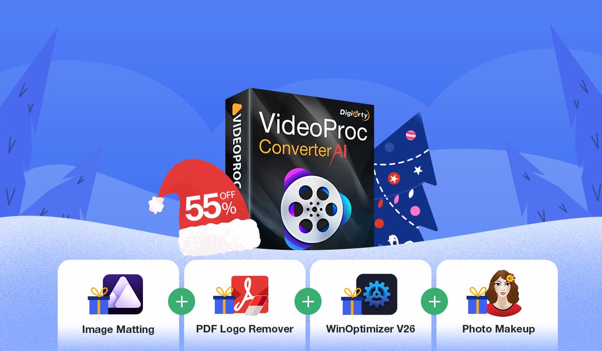 videoproc converter ai christmas sale lifetime license 1