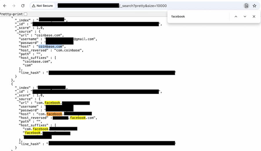 外洩資料庫非平台漏洞,疑為惡意瀏覽器外掛