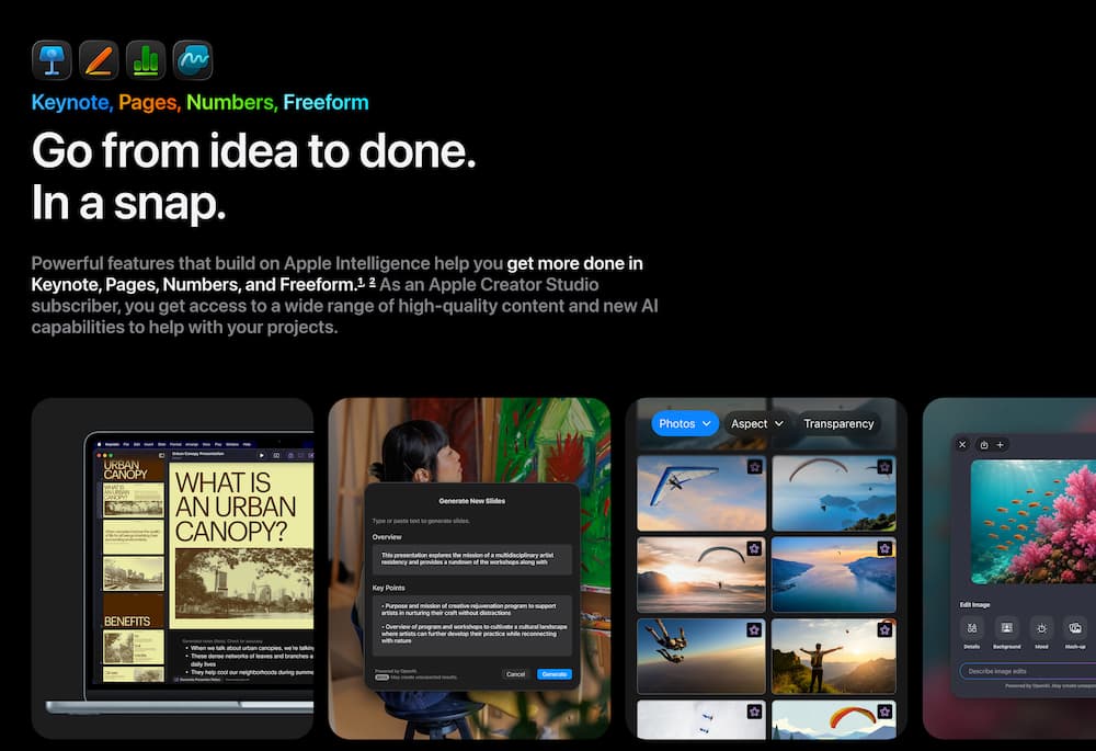 apple creator studio undisclosed subscription costs a2